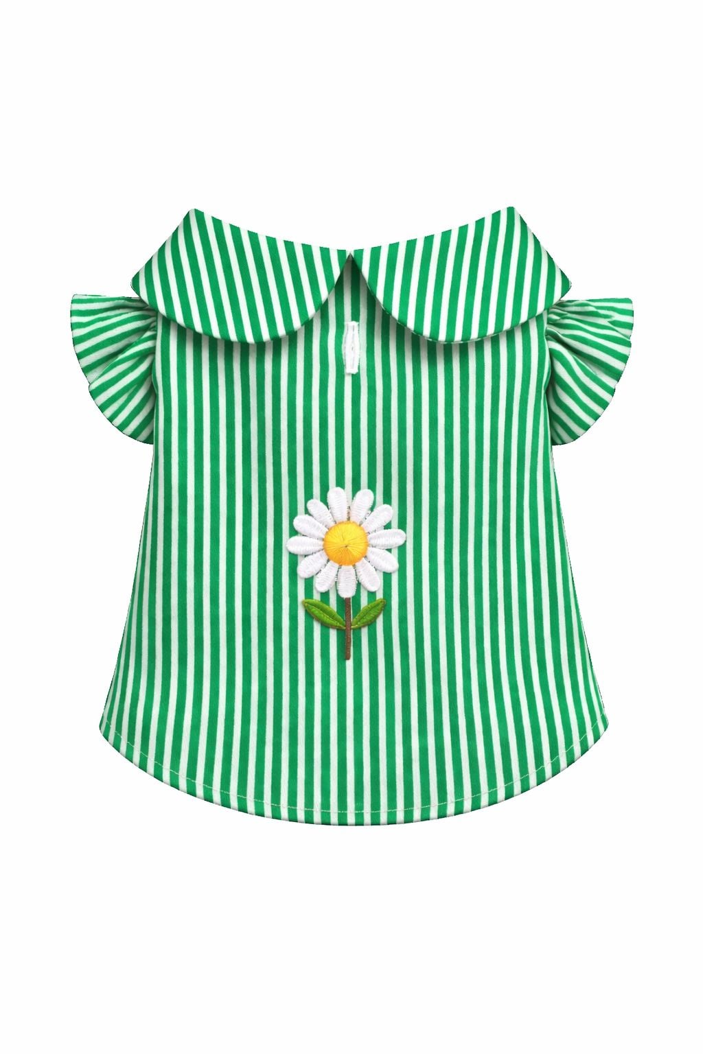 MerPaww Daisy Yeşil Çizgili Gömlek